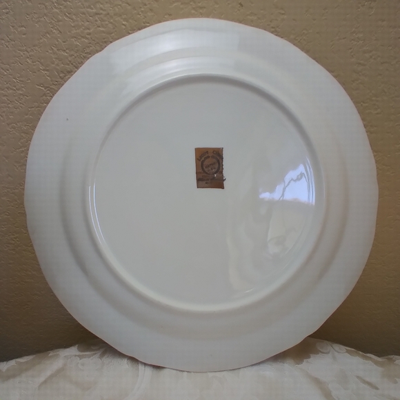 Vintage 12" Lecot Hand Painted China Serving Plate - Picture 9 of 12